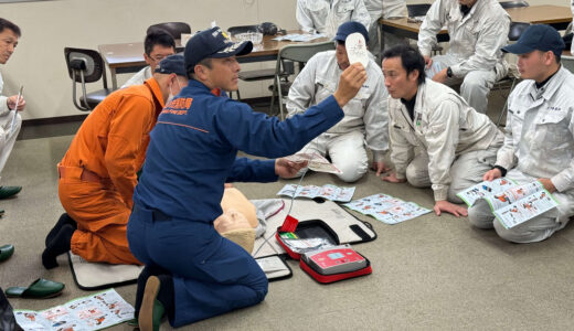AEDの使い方を知ろう！AED講習と救助訓練を実施しました！